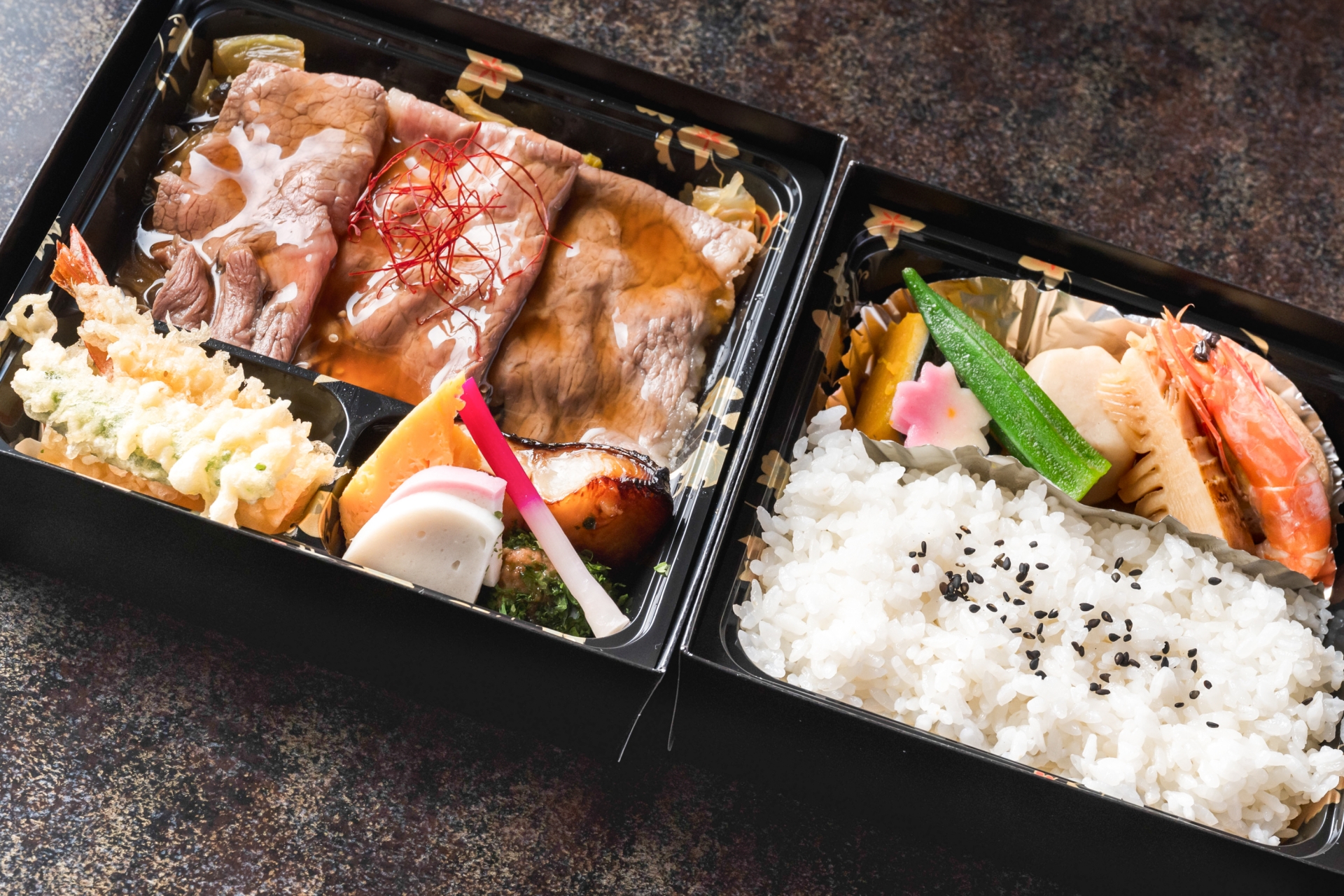 特上国産和牛のすき焼き弁当